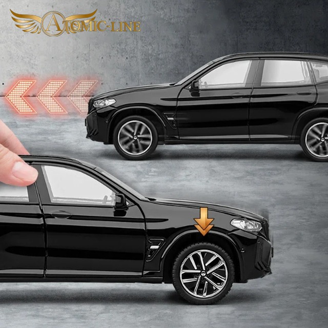 BMW X3 ミニカー1/32 全3色 ライト点灯 エンジンサウンド 合金モデル 模型 ジオラマ