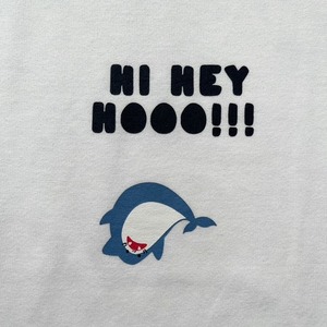 大人気！再々販売決定！落っこちそう⁉な 袖 刺繍 サメ Tシャツ ゆるだぼ