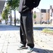 awasa " フェイクレザー オーバーパンツ ( Black ) "