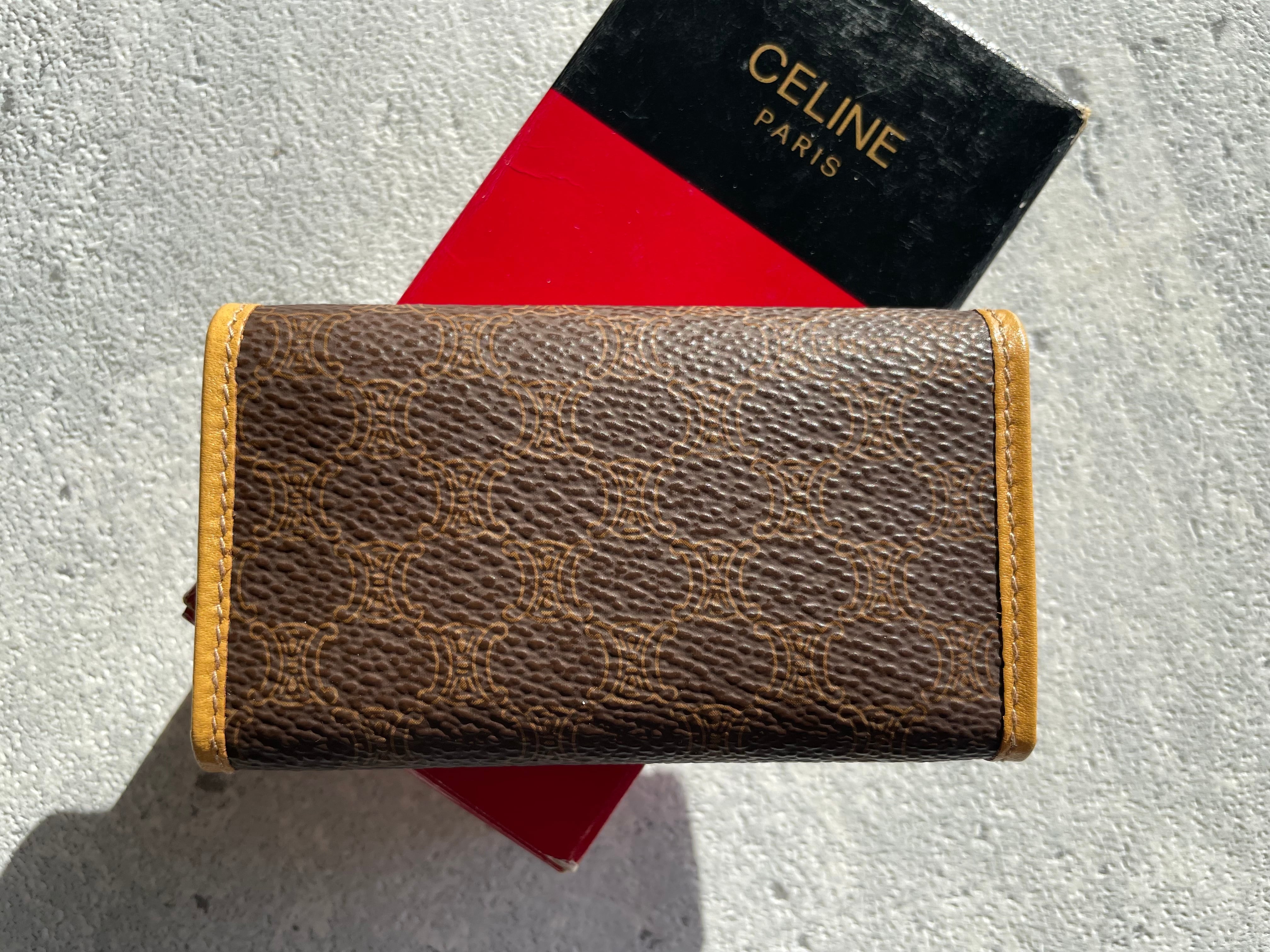 CELINE トリオンフ型落し マカダム柄 キーケース 未使用 箱付き celine