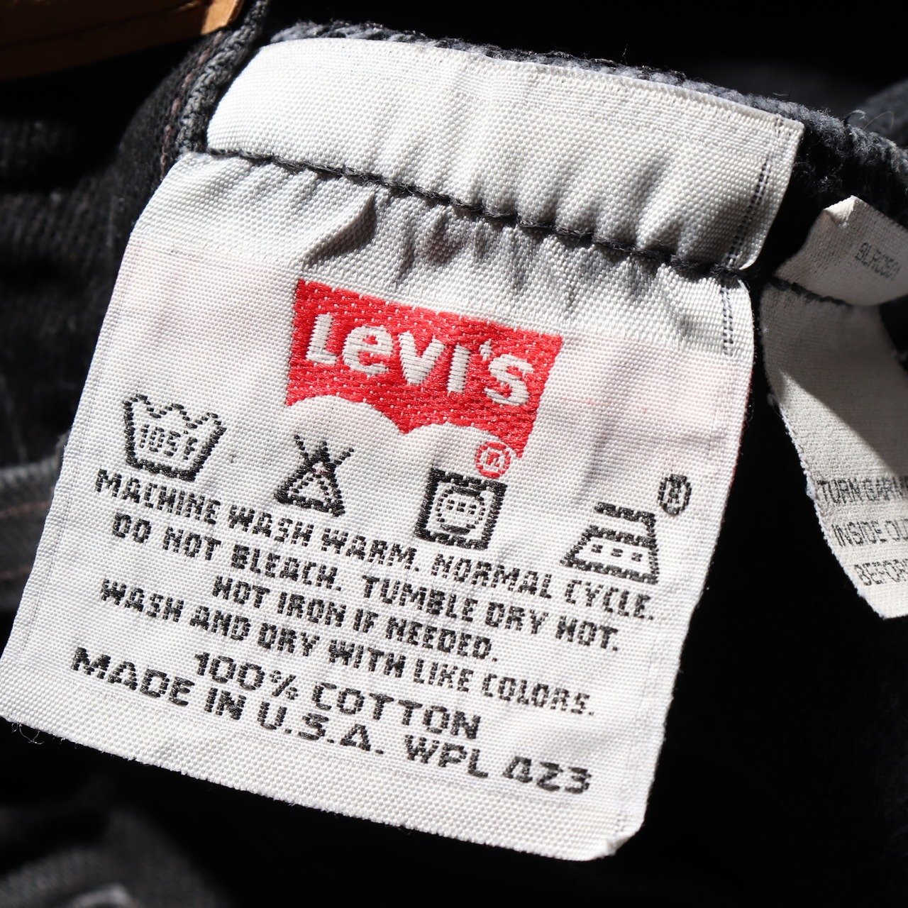 美品 36×30 Levi’s 501 USA 98年 サルファーブラック デニムパンツ リーバイス
