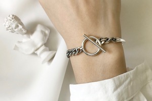 silver half chain bracelet [SV925]