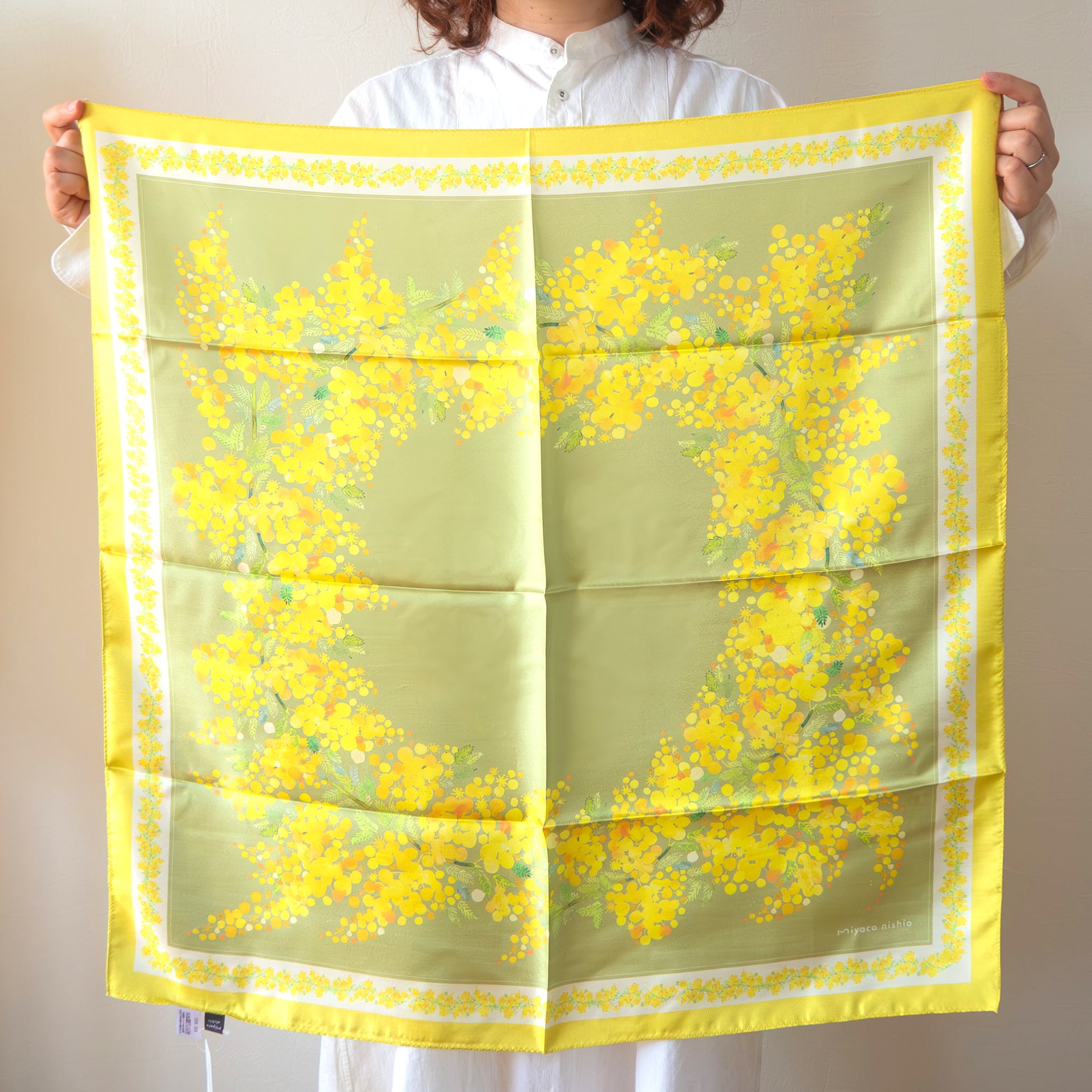 スカラップゴールドミモザブラほか4点 YOJOY ミモザレースにときめいて【ノンワイヤーブラ】ここちよく