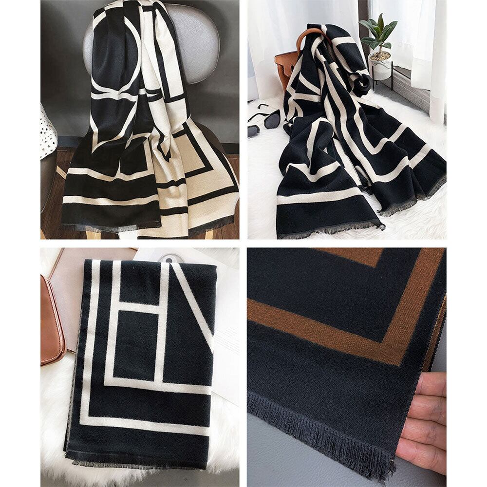 大判 リバーシブル マフラー レディース 秋冬 防寒 保温 ストール おしゃれ 大人 かわいい 大きめ カジュアル きれいめ 大人可愛い 大人女子