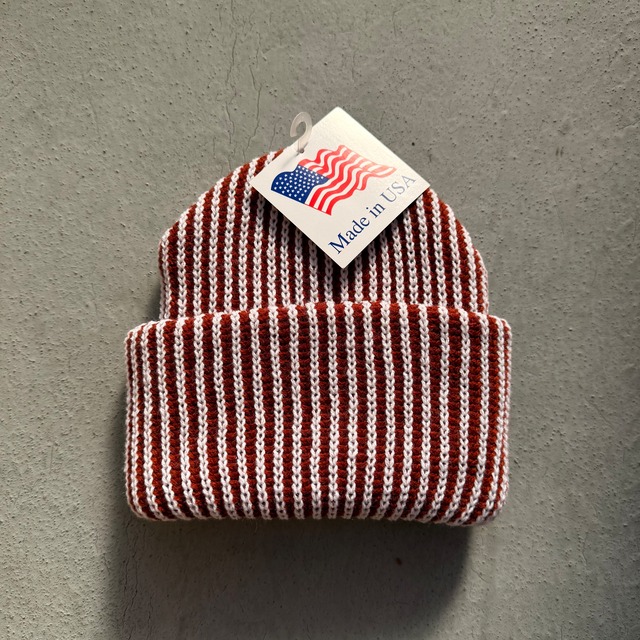 Lumberjack Striped Acrylic Beanie