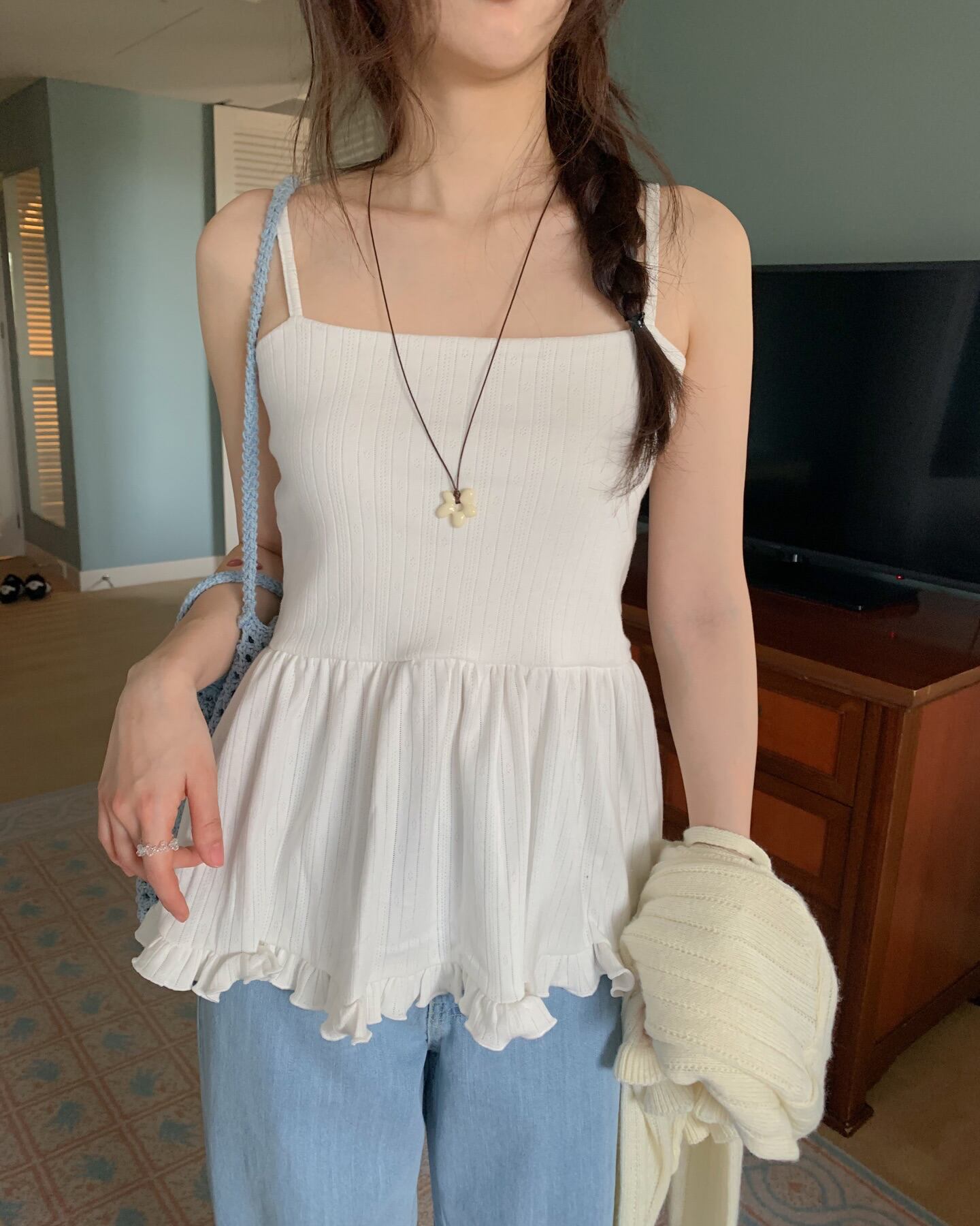 (予約)ezediary / Daisy Frill Bustier / 2color