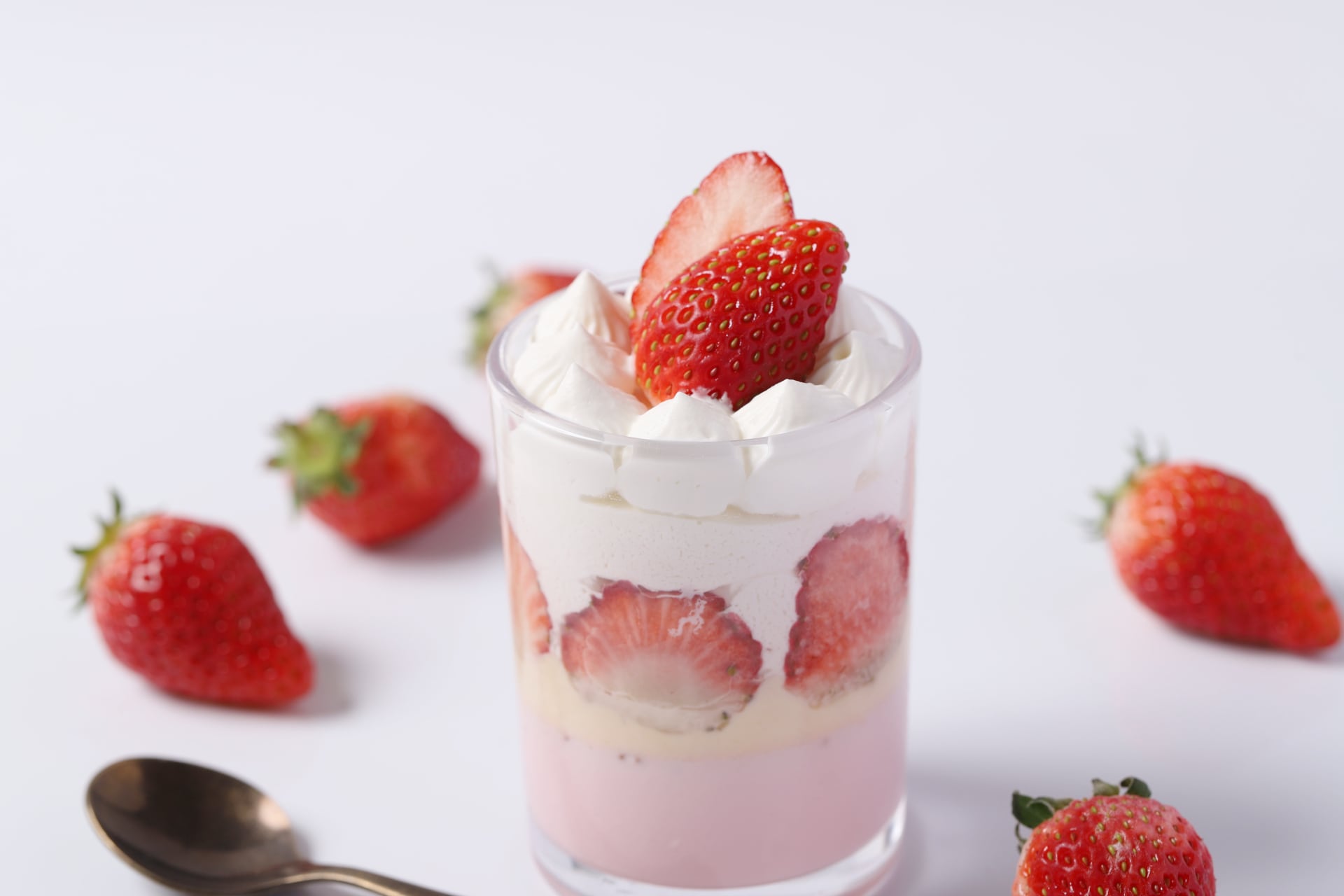 苺のグラスショート