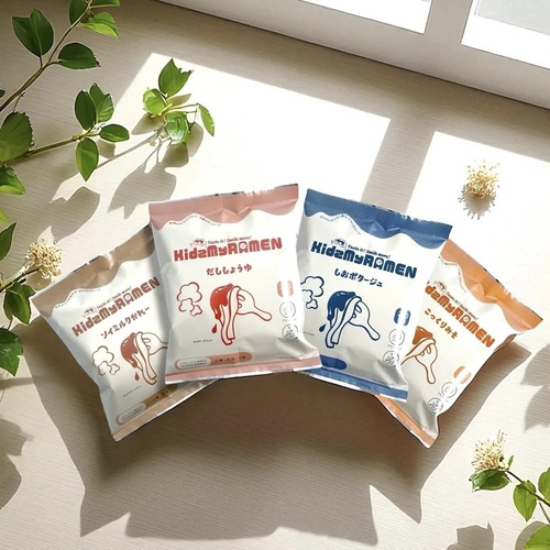 kidsマイラーメン 子供に食べさせたい！ インスタントラーメン 4食セット だししょうゆ　こっくりみそ　しおポタージュ　ソイミルクカレー　アレルギー対応の画像