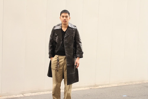 00s (2002) JUNYA WATANABE COMME des GARCONS Lamb Leather Coating Coat