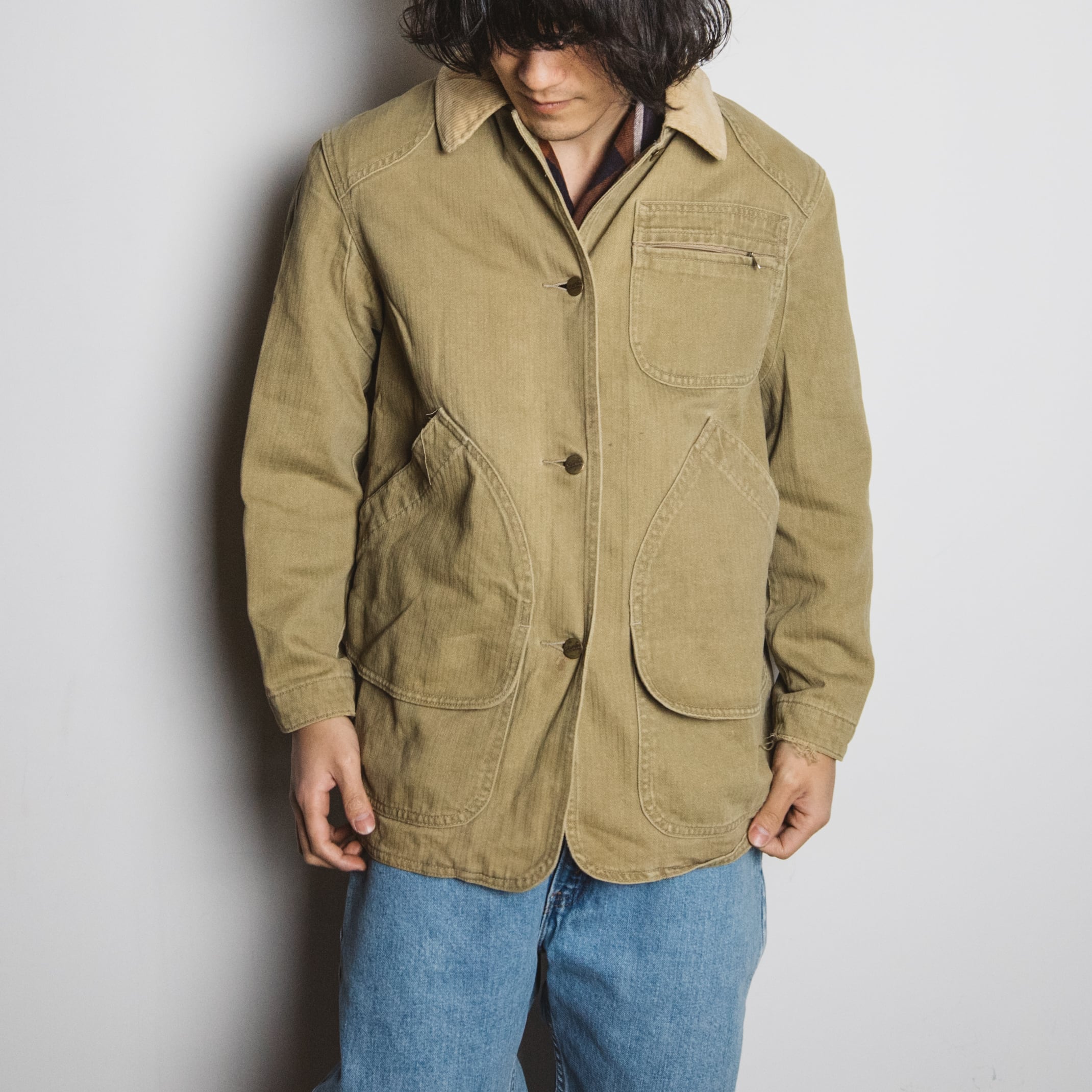 90's L.L.Bean ハンティングジャケット ヘリンボーン【1211A28 90's L.L.Bean ハンティングジャケット ヘリンボーン【1211A28