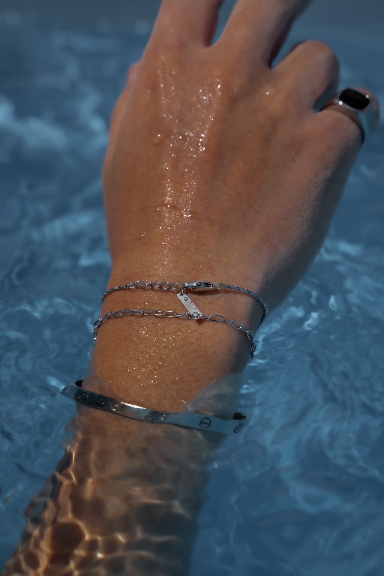 【Skin Flat Chain Bracelet】/ SILVER