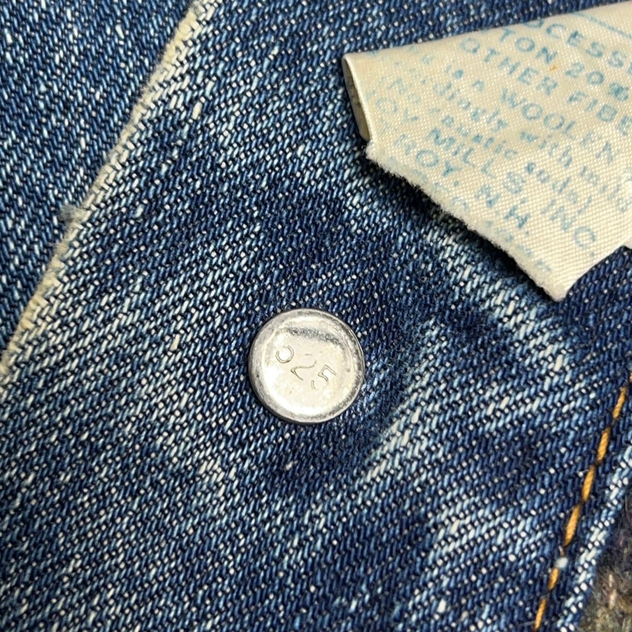 60's~70's LEVI'S 70505-0317 Blanket Lined BIG E Denim Jacket 60