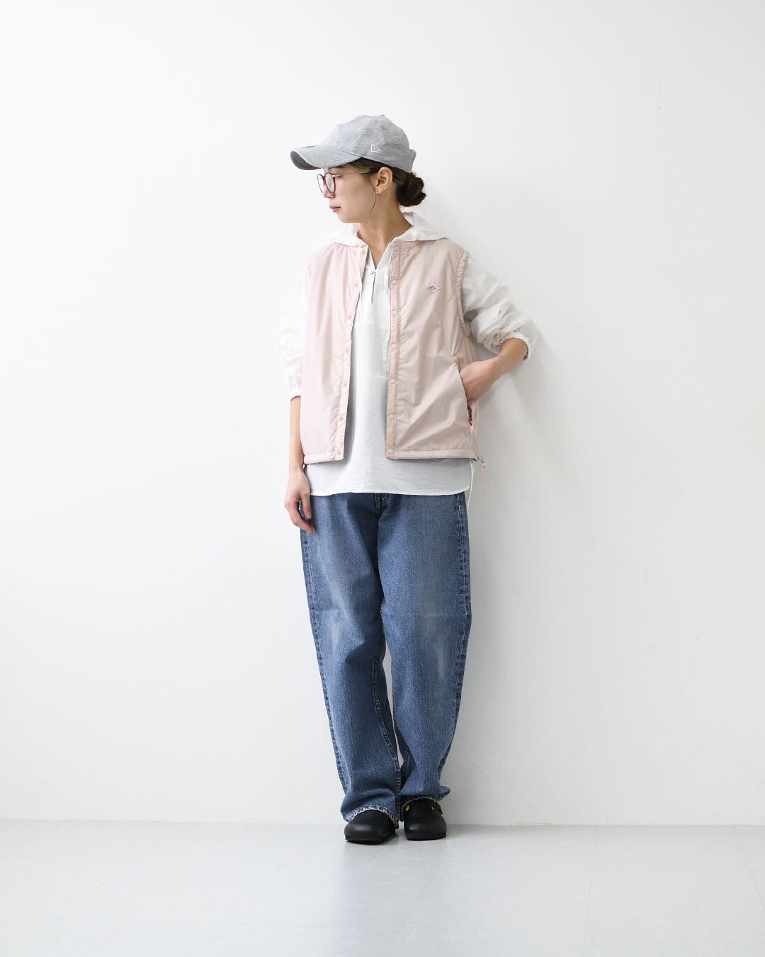 DANTON [ダントン] W IINSULATION COLLARLESS VEST [DT-A0634SNT