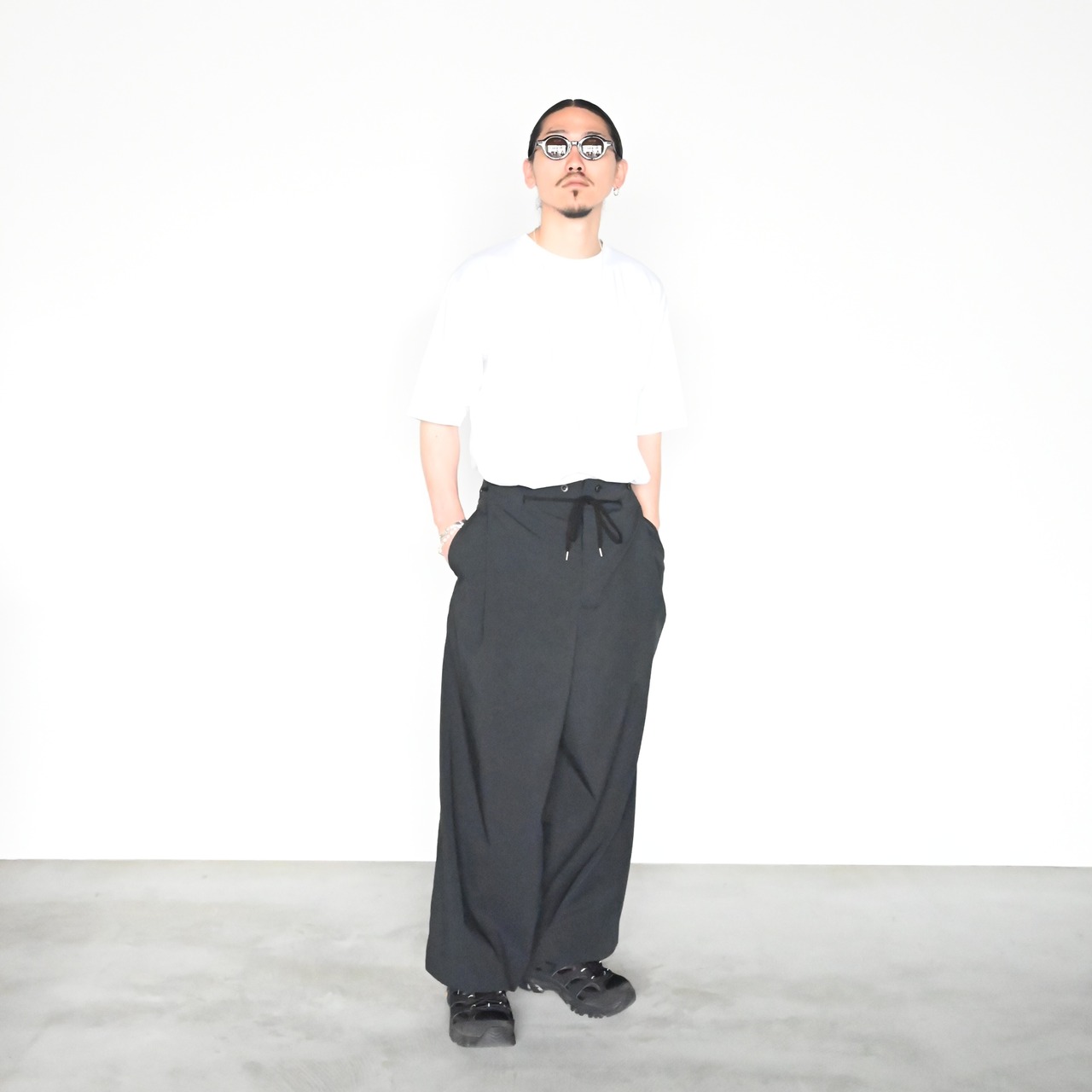THE DAY(ザデイ)GINGHAM OPEN COLLAR SHIRT