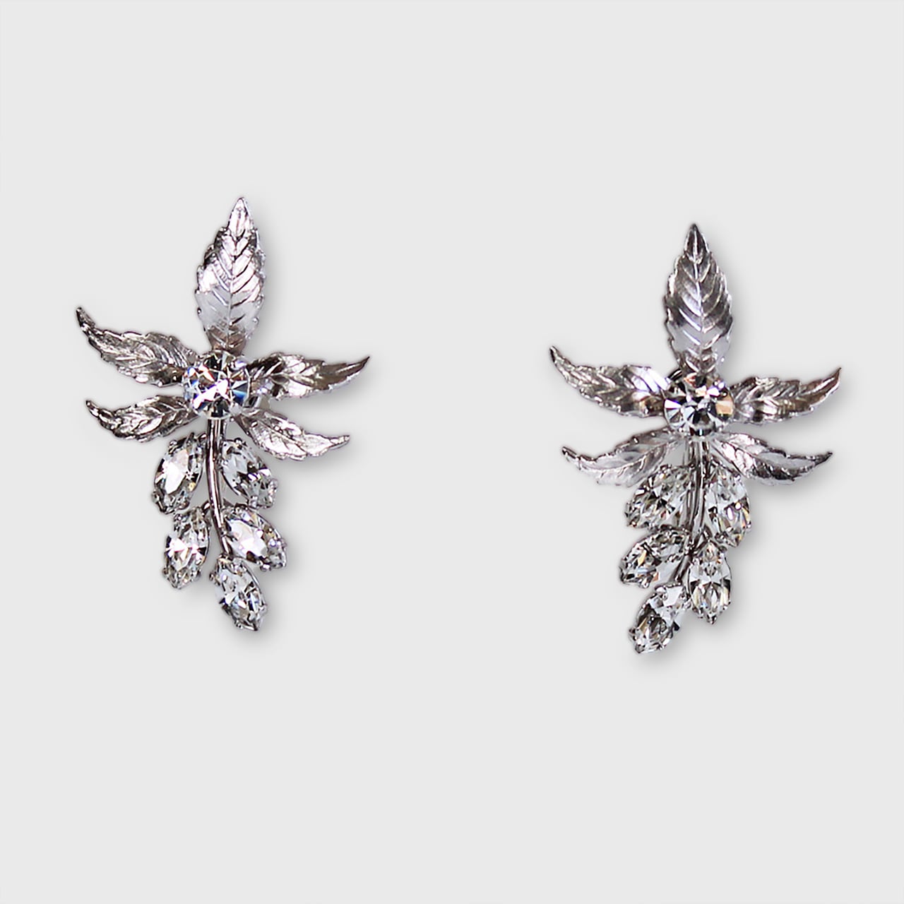 NINA RICCI】シルバーカラー ラインストーンネックレス ｜結婚式