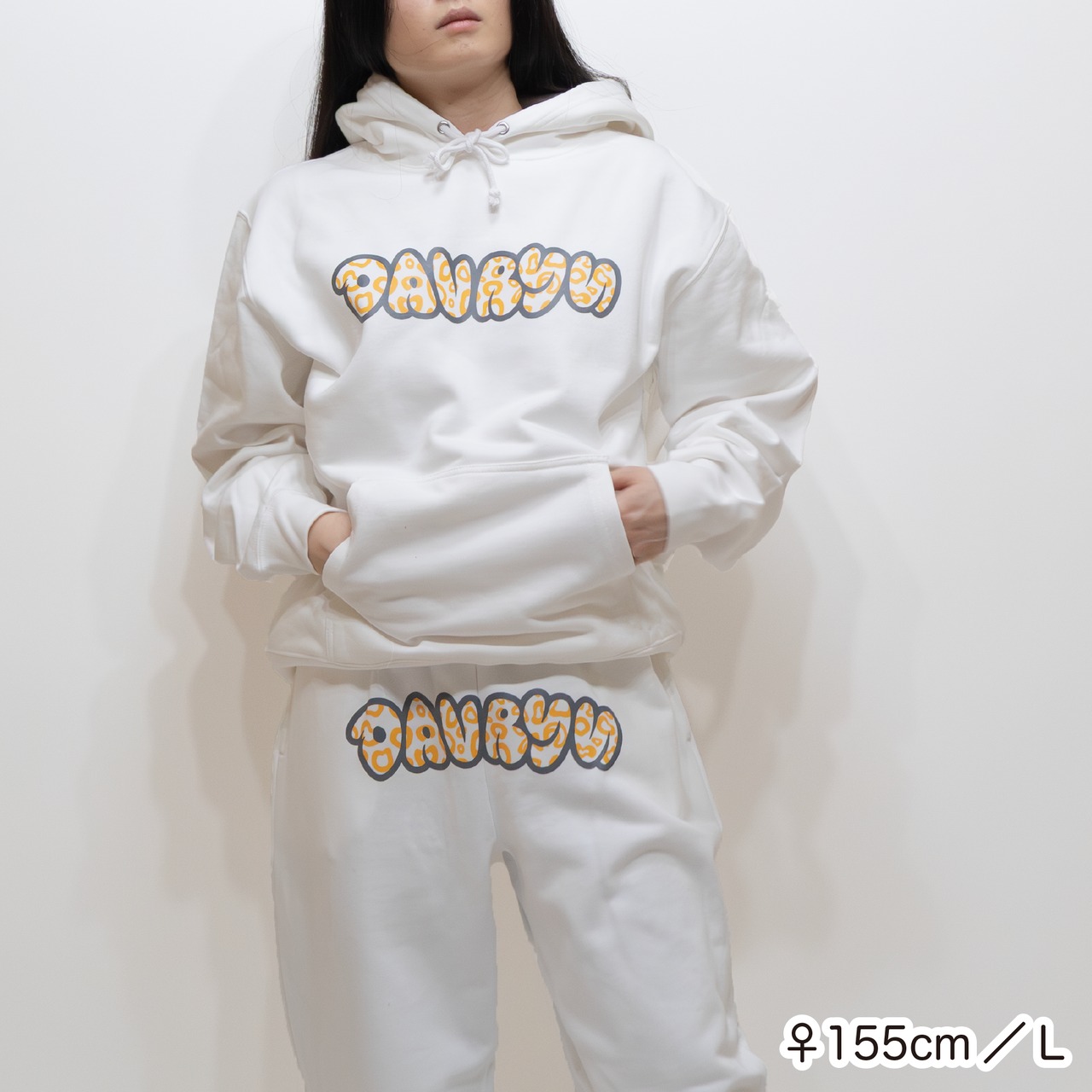 davryu leopard BAW HOODIE [ホワイト]