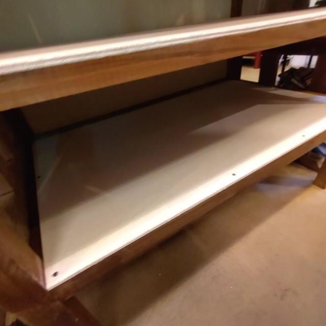 【店頭受取専用商品】TOPANGA Furniture アンティーク窓とチークウッドの5段シェルフ ディスプレイ 什器 インテリア