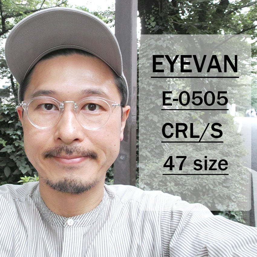 EYEVAN / E-0505 / CRL/S クリアクリスタル-シルバーメタル メガネ ...