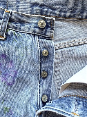 M-216  リーバイス Levis501レギュラー古着 1980年代米国製刻印525  W 71cm(ぐるり） 股下 71cm