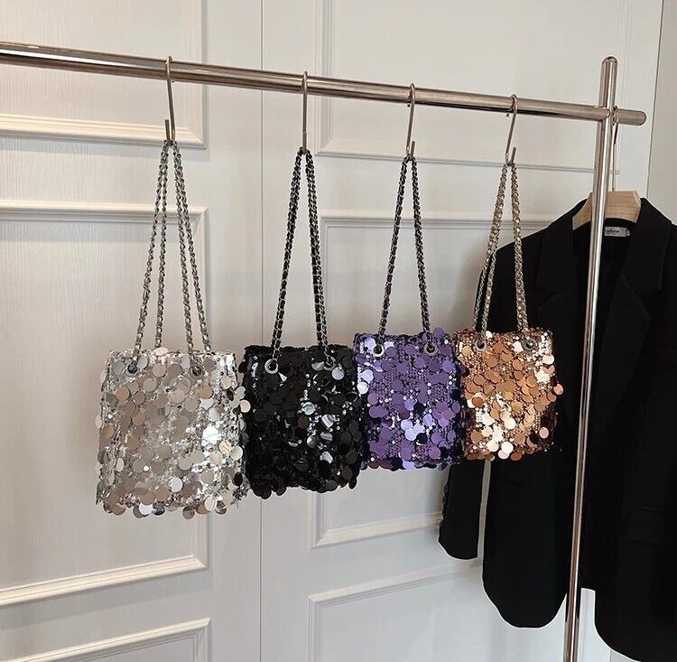 4color / スパンコールバケットバッグ