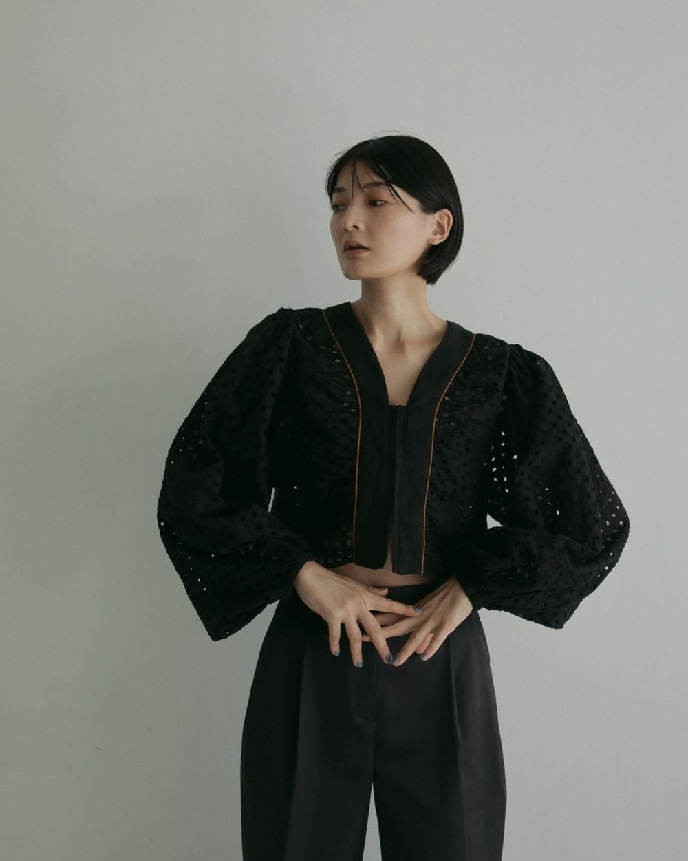 anuke 】Volume Cutwork Blouse | valance 福井｜レディース セレクト