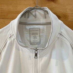 【Calvin Klein】ジップアップ フルジップ スウェット ジャケット XL オーバーサイズ カルバンクライン us古着 アメリカ古着