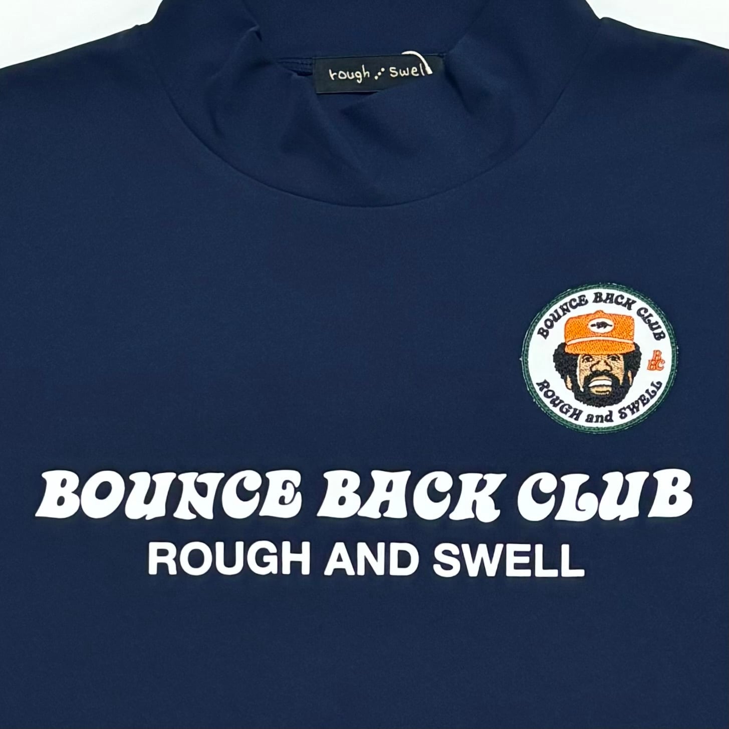 rough & swell BOUNCE BACK CLUB ポロシャツ　L rough & swell】《MEN'S》BBC MOCK (WHITE) | Sandy GOLF