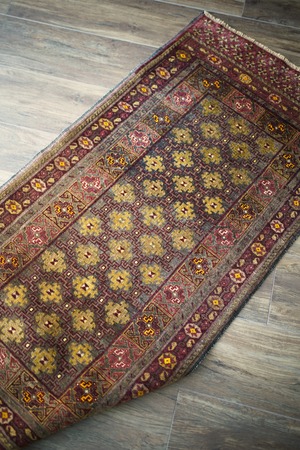 【573】Vintage Afghan Turkmen rug 1960's