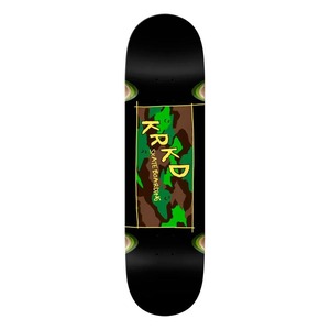 KROOKED TEAM BOARD / CAMO / BLACK / 8.25 x 32 inch ( 20.9 x 81.2 cm)