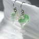 【029 Fairy Tale Collection】 フローライト 鉱物原石 サージカルステンレス フックピアス 天然石 アクセサリー (No.3466)