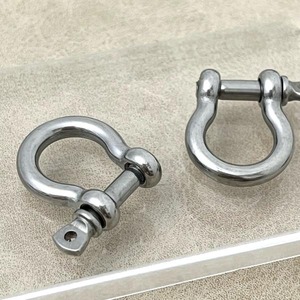 【1pcs】ステンレス製D型リングアンカーシャックル/基礎パーツ/