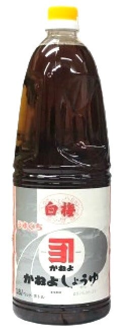 鹿児島の醤油 かねよ 業務用しょうゆ 1800ml 白梅（うすくち・辛口