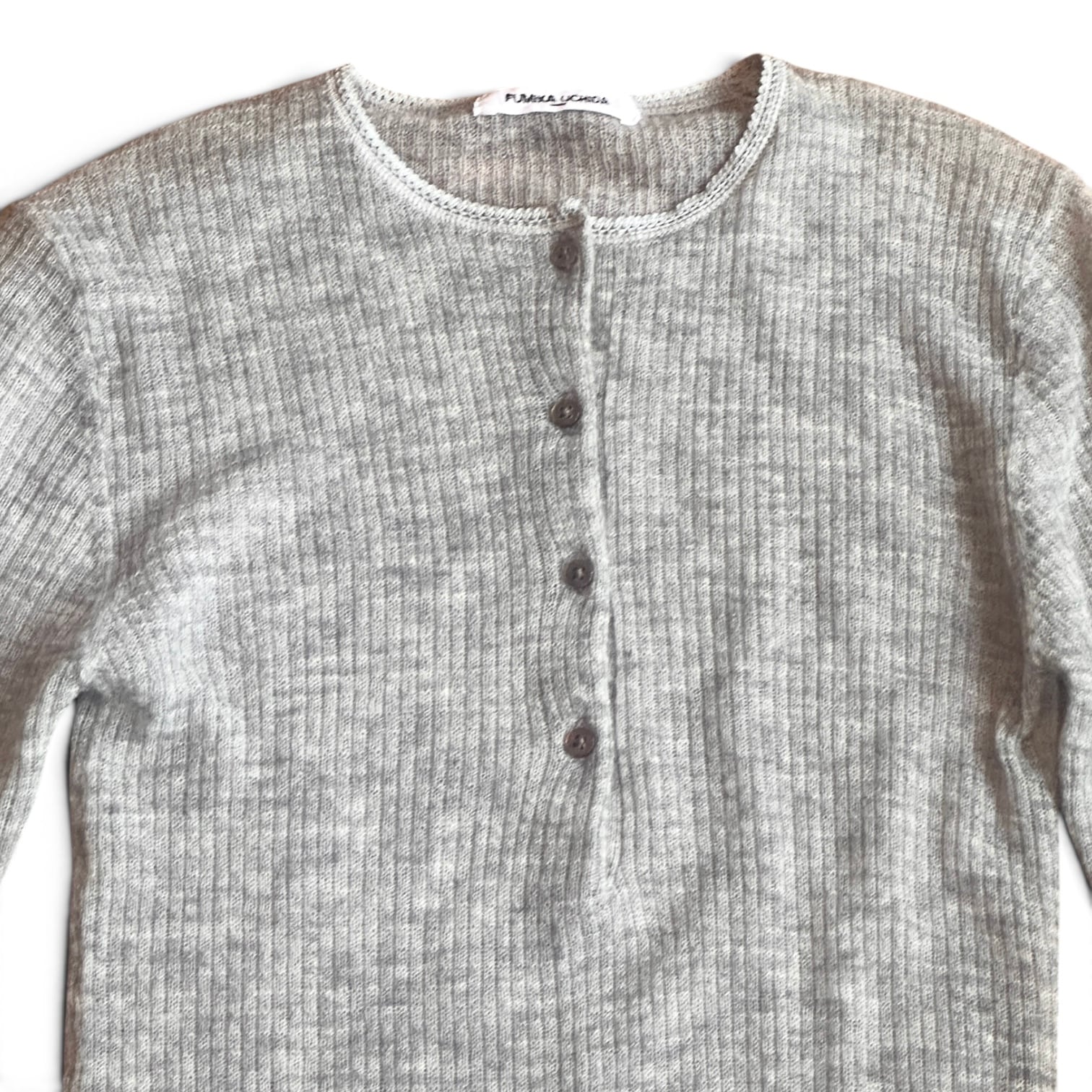 FUMIKA_UCHIDA  [GAUZE WAFFLE HENLYNECK SWEATER]