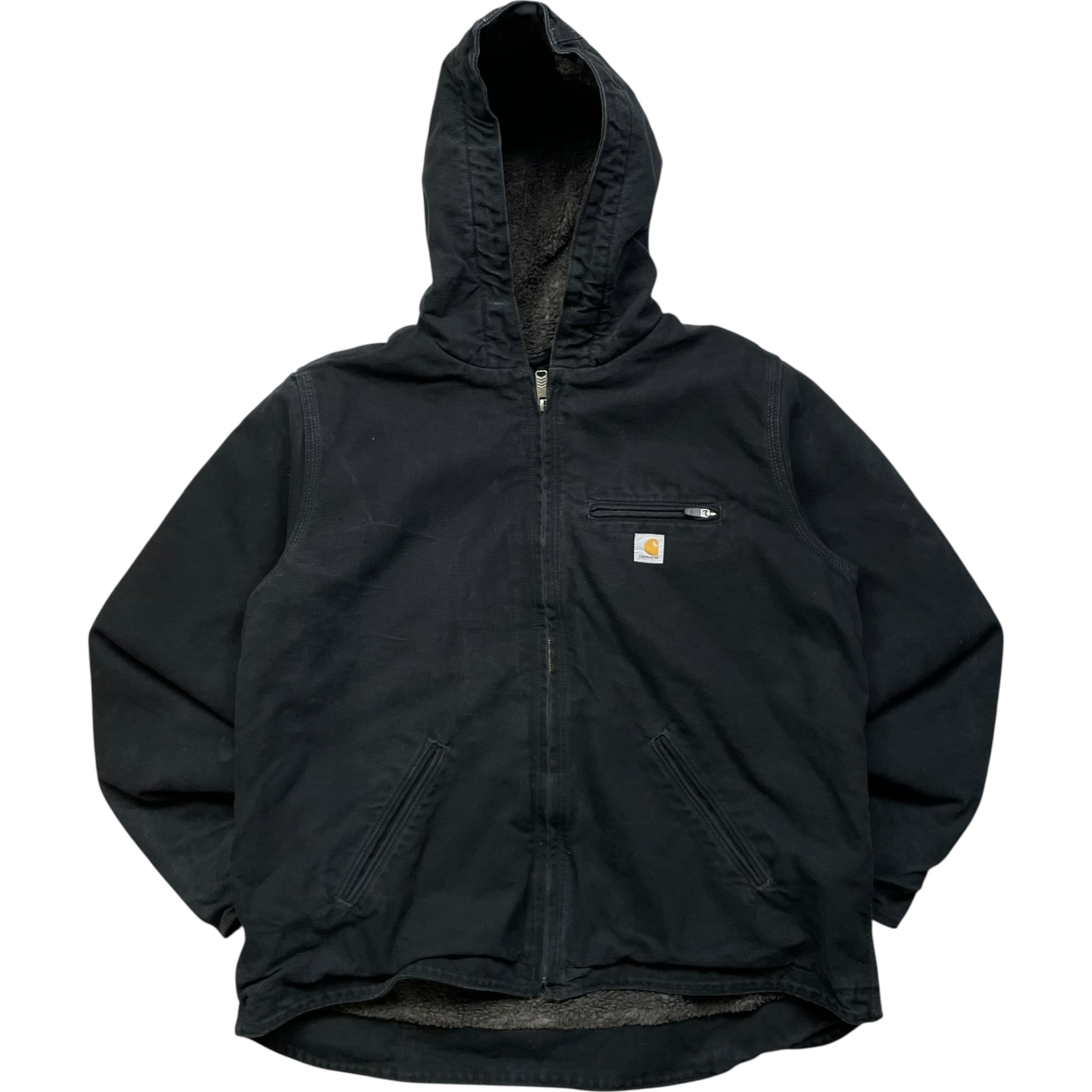 《XL》 Carhartt カーハート シエラジャケット ワークジャケット 裏ボア ブラック no.8964