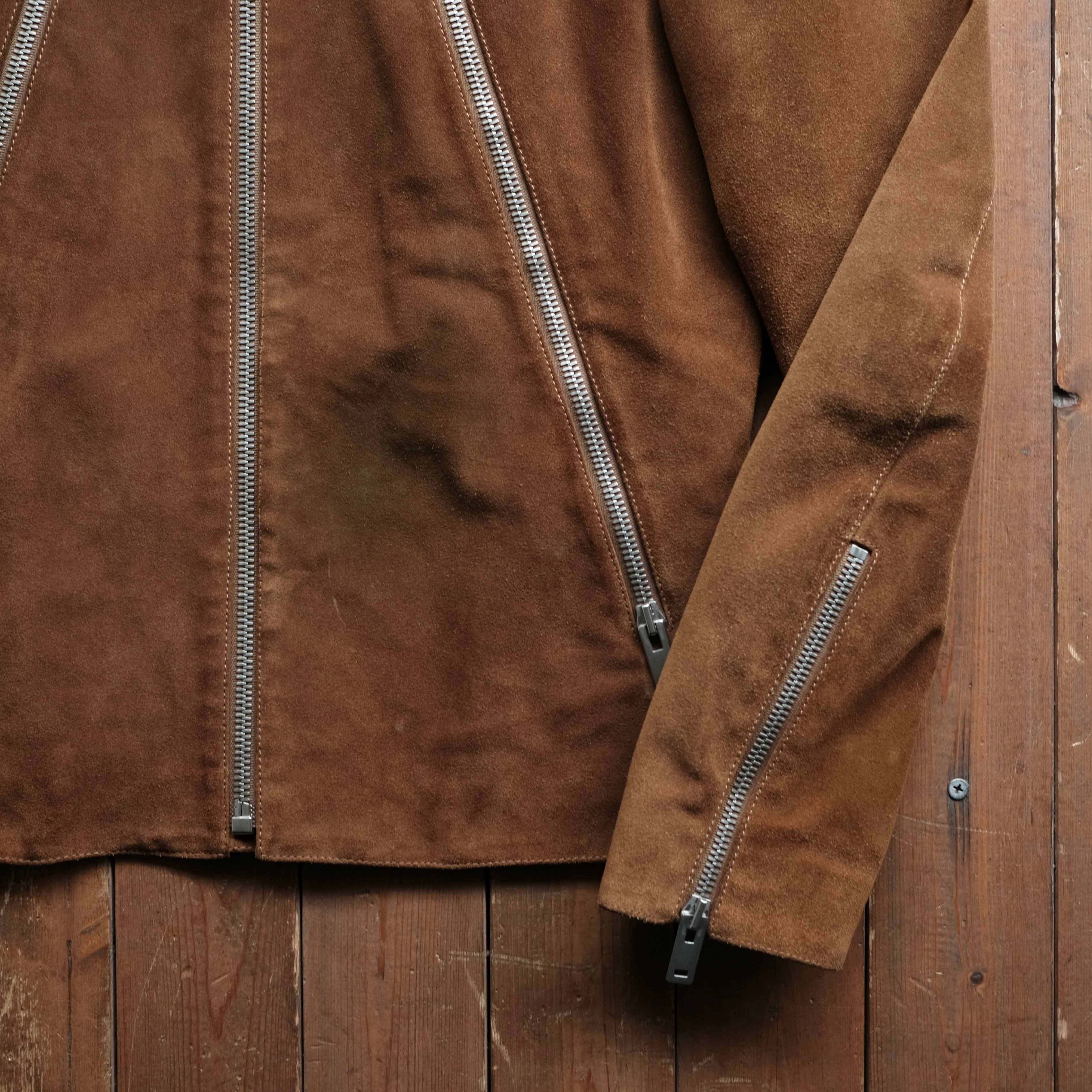 Maison Margiela 16SS SUEDE 5ZIP RIDERS JACKET | safarionline