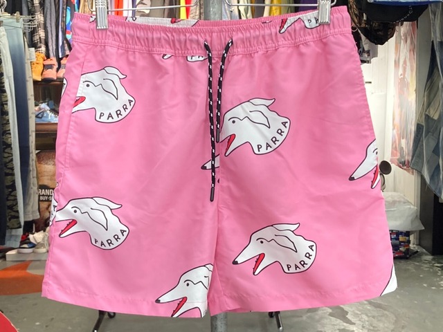 PARRA DOGFACE SWIM SHORTS PINK MEDIUM 7KF6555