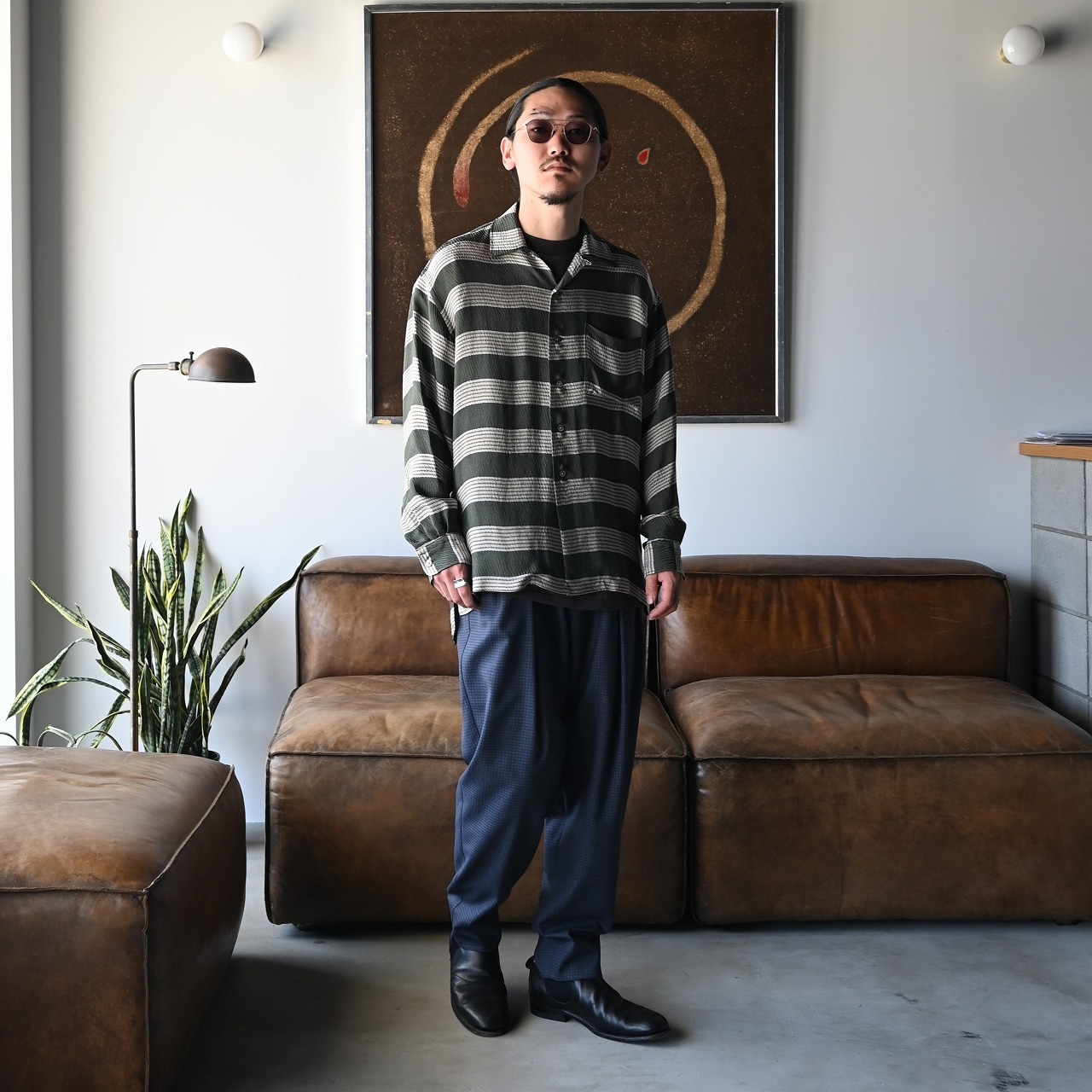 THE DAY(ザデイ)MOLESKIN DOUBLE BREASTED JACKETスタイル。