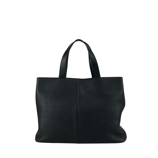 BURBERRY バーバリー ハンドバッグ ブラック レザー vintage ヴィンテージ オールド w33ucy