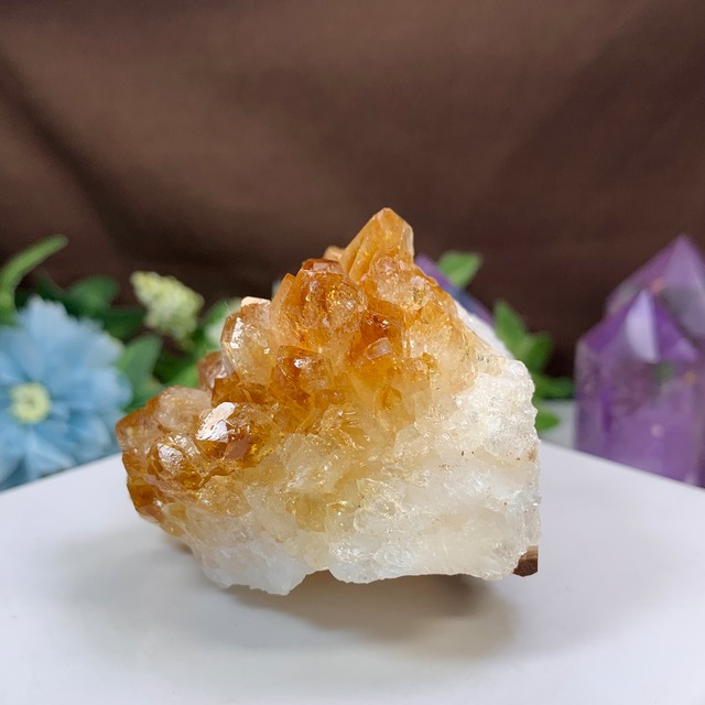 1.可愛いディープシトリン原石クラスター