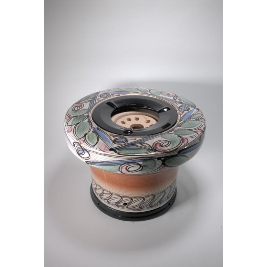 絵付練炭火鉢 15号（信楽焼き・陶器・暖房・火鉢・ひばち）（信楽焼き