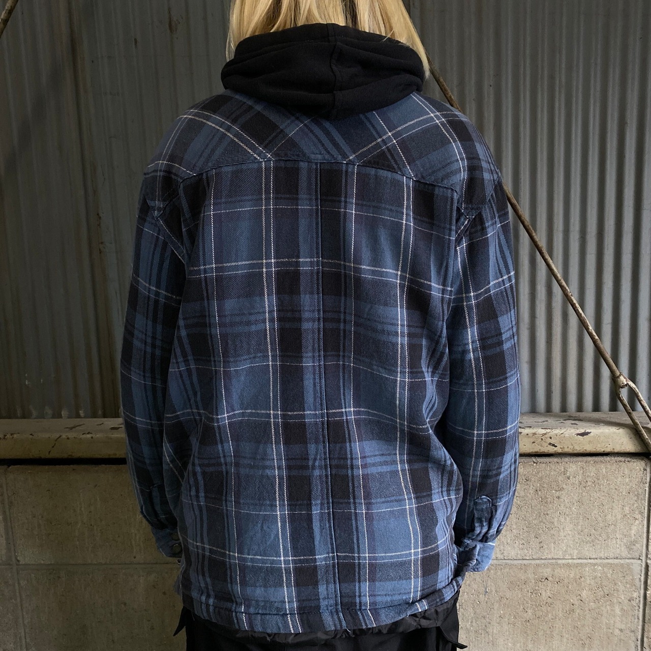 Dickies ディッキーズ フェイクレイヤード スウェットパーカー 中綿 