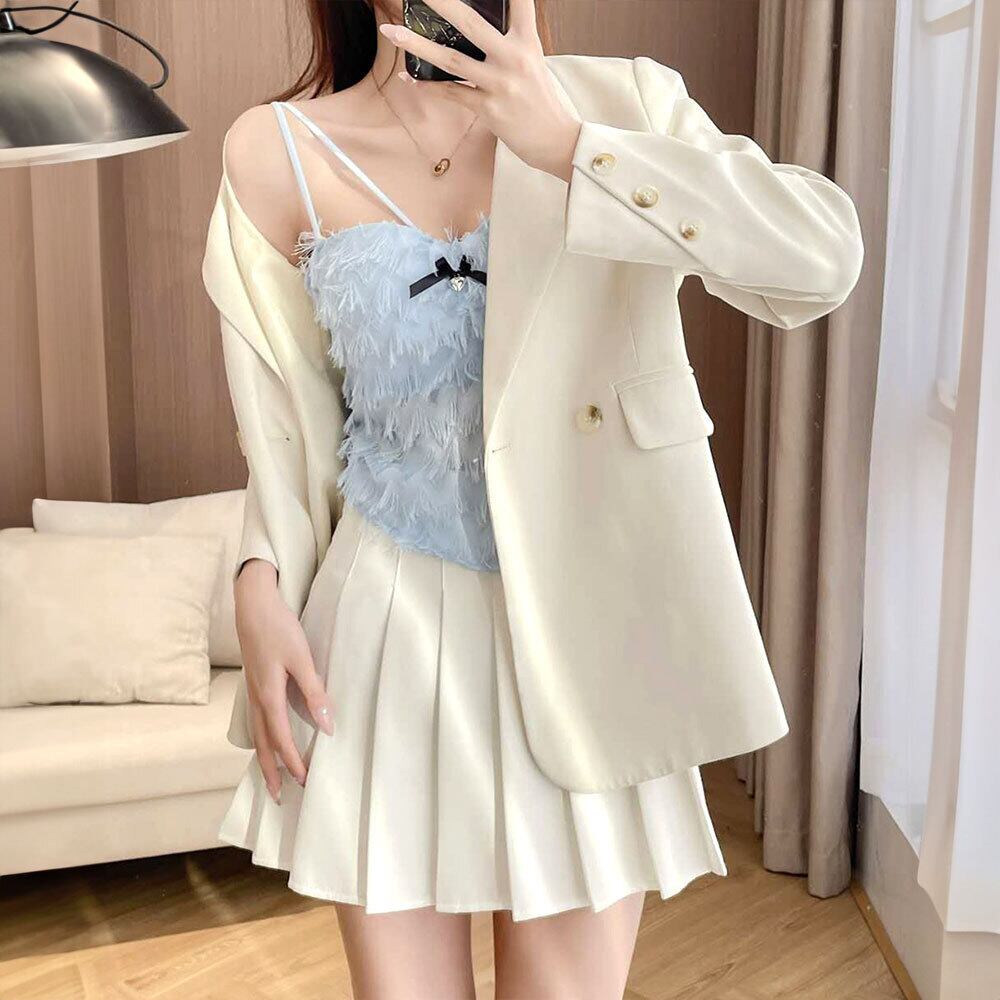 カップ付き フリンジ キャミソール レディース 韓国 インナー トップス 春夏 大人 かわいい おしゃれ きれいめ フェミニン ガーリー 大人可愛い 大人女子