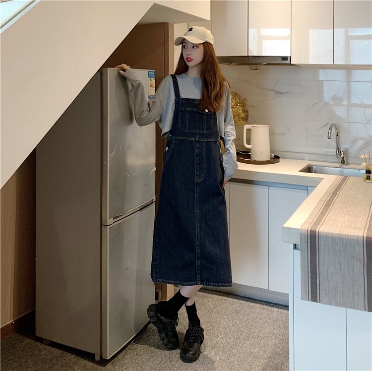 エムズグレイシー 大人可愛いデニムのジャンパースカート 36 カタログ掲載