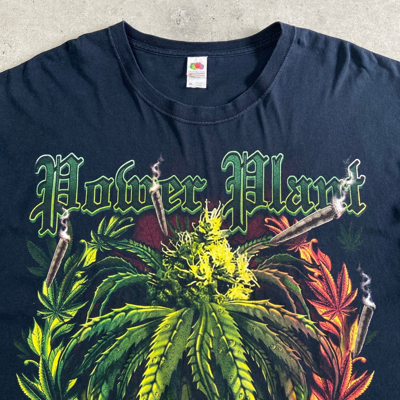 POWER PLANT 420 マリファナ プリントTシャツ メンズXL 古着 大麻 