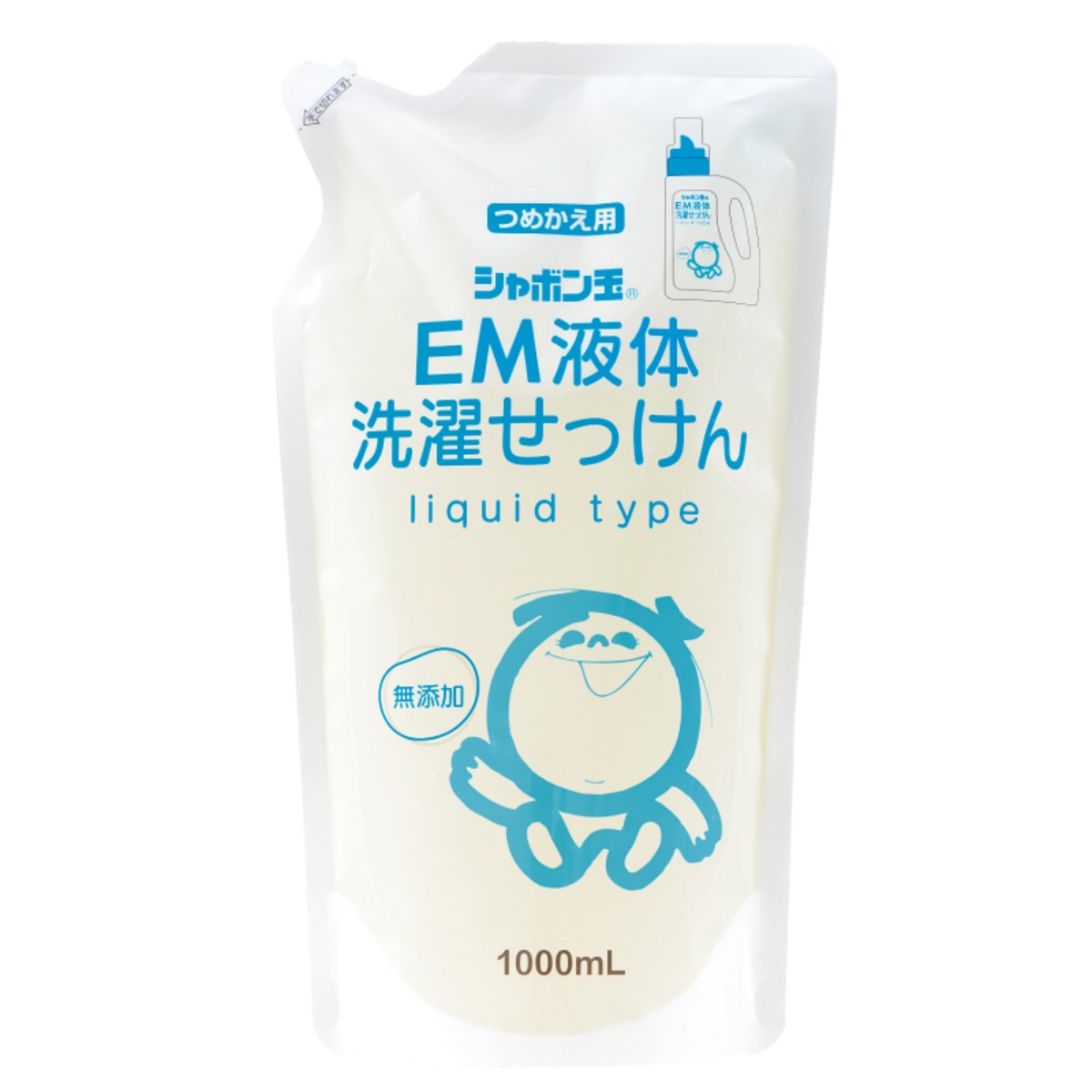 シャボン玉石けん〉EM液体洗濯せっけん つめかえ用 1000ml | 井上アイ