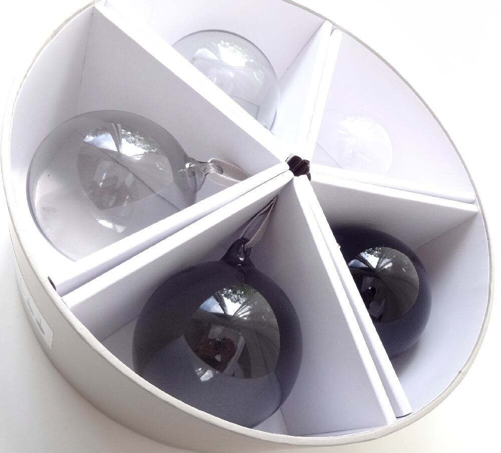iittala / イッタラ Ornament Glass ball 5set GRAY オーナメント