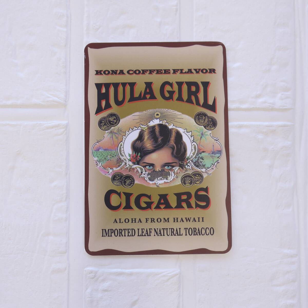 ★ハワイ直輸入★ポストカード/ハガキ/お礼状/フラガール/ハワイイラスト/オールドハワイ<53 Hula girl/CIGARS>