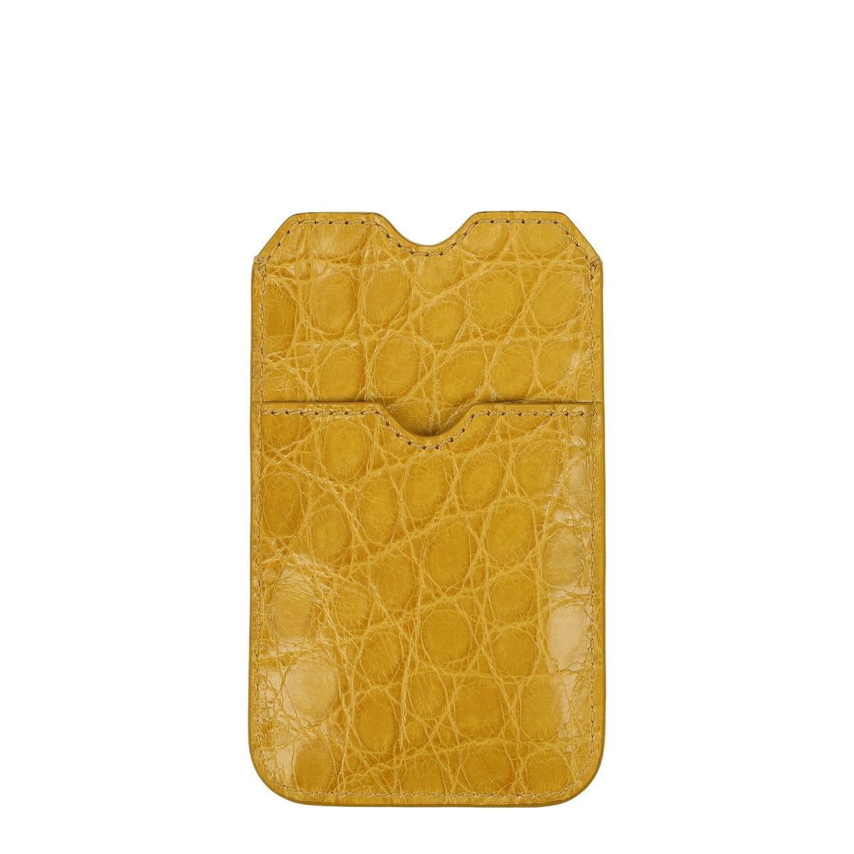 【新品】BURBERRY バーバリー レディース スマートフォンホルダー レザー イエロー PORTACELLULARESTAMPAGIALLO