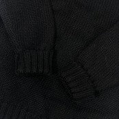 90s Polo Ralph Lauren ポロラルフローレン リブ編み ウール ニット セーター M/ブラック メンズ ビンテージ