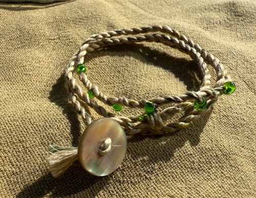 ヘンプ好きのためのブレスレット 『3way HOLY HEMP Bracelet NO.4 GreenTYPE』